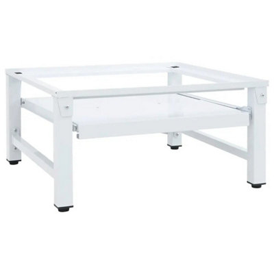 Washing Machine Pedestal White With Pull-Out Drawer Storage from B&Q