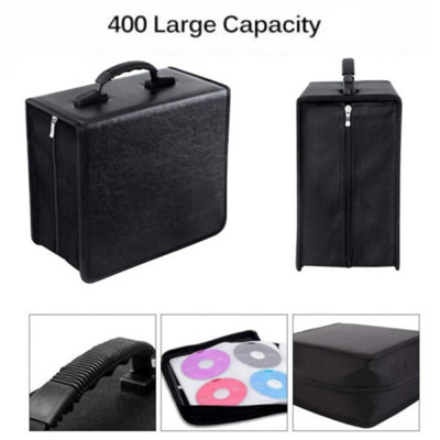 Capacity Cd Dvd Wallet,lightweight Storage Organizer With Handle For Car 400 Discs from B&Q