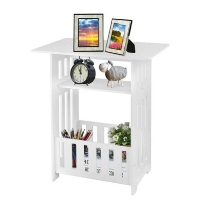 Small Bedside Table Cabinet Side End Coffee Tea Table Nightstand Storage Shelf from B&Q