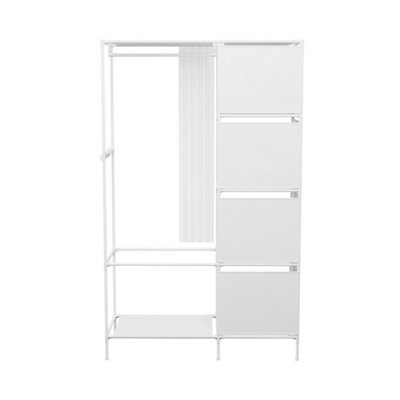  - Foldable Multipurpose Clothes Cabinet Dustproof Wardrobe Simple Modular Curtain