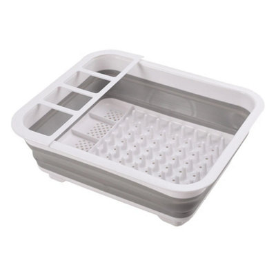 Collapsible Washing Up Bowl Dish Drainer Draining Folding Reusable Drying Rack from B&Q