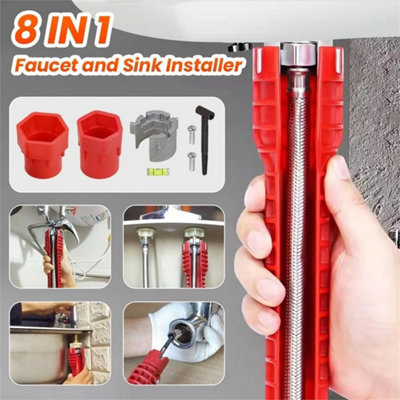 Multifunctional Basin Wrench Kitchen Sink Plumbing Tool from B&Q