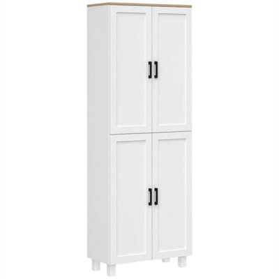 Modern Kitchen Cupboard Storage Cabinet With 6 ShelvesWhite from B&Q