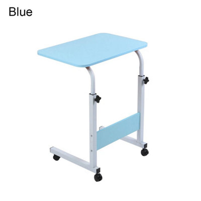  - Blue Notebook Computer Desk Height Adjustable Overbed Sofa Table Laptop Tray Small Pc