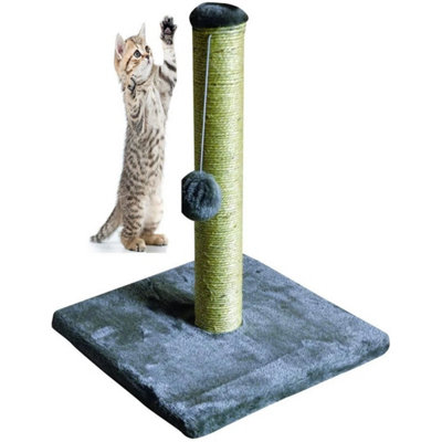 Cat Scratching Post Scratch Post Kitten Cat Tree Scratcher Sisal Pole from B&Q