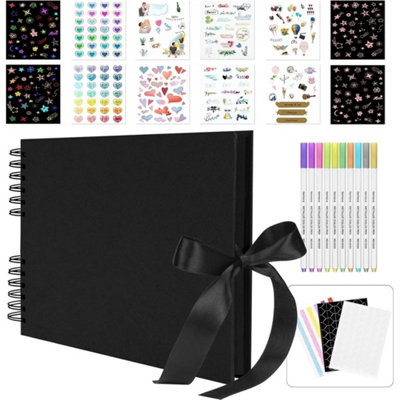 Scrapbook 80 Pages Photo Album Craft Paper Diy Handmade Scrapbook from B&Q