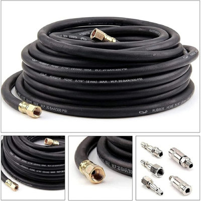 Auto Accessories Rubber Air Compressor Hose Air Line 15M 1/4'' Bsp from B&Q
