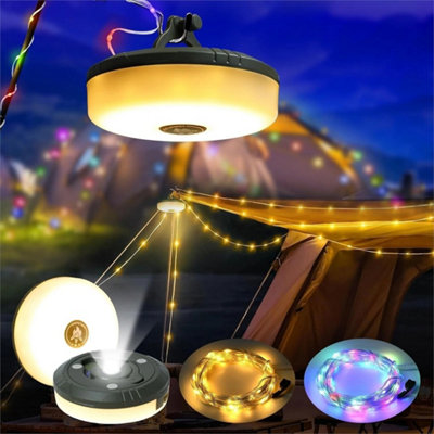 10M Stowable Led String Light Outdoor Camping Retractable Waterproof from B&Q