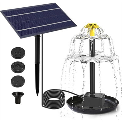  - Solar Panel Powered Water Feature Pump Garden Pool Small Pond Aquarium Fountain