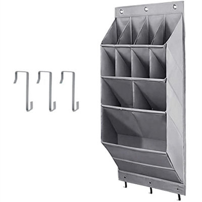11 Pockets Large Over Door Hanging Organiser Shoe Rack Storage Bag from B&Q