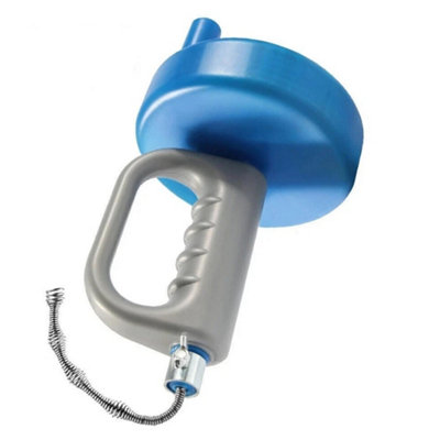 15M Flexible Sink Drain Snake Cleaner Clog Remover Pipe Unblocker Tool from B&Q