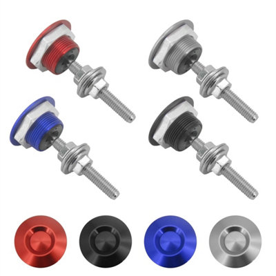 4Pcs Car Quick Release Bumper Latch Push Button Bonnet Hood Pin Lock Clip Kit from B&Q