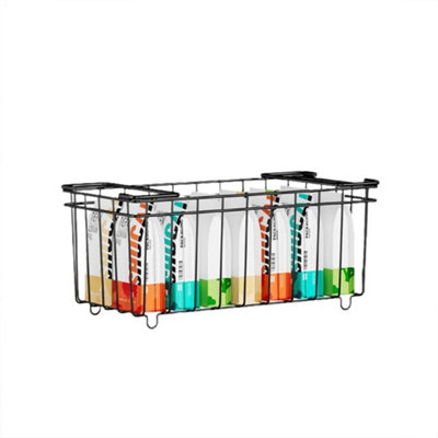  - 4 Pcs Chest Freezer Baskets Kitchen Storage Baskets Stackable Carbon Steel
