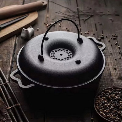 Cast Iron Baked Potatoes Cooker Roaster Corn Sweet Baking Roasting Cooking Pot28 Cm from B&Q