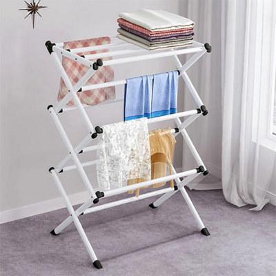 Heavy Duty 3 Tier Clothes Airer Drying Rack Indoor Outdoor from B&Q