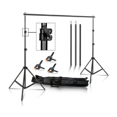 2X2M Backdrop Stand Kit Green Screen Support Photography from B&Q