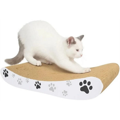 Large Cat Kitten Scratcher Cardboard Scratching Pad Sofa Bed Corrugated Board from B&Q