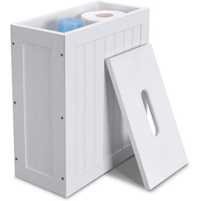 Pvc Slimline Shaker Unit Multi Purpose Bathroom Toilet Roll Storage Tidy Box from B&Q