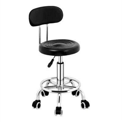Stool Bar Stools Adjustable Height Kitchen Breakfast Chair With Gas Lift Black With Back from B&Q