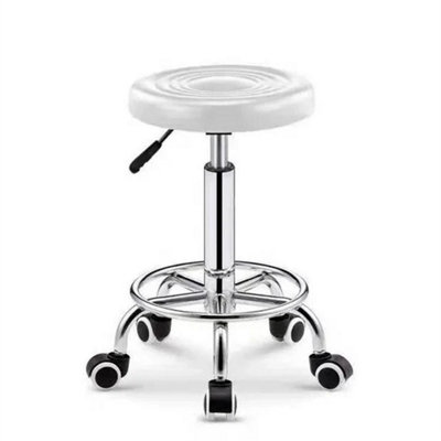 Stool Bar Stools Adjustable Height Kitchen Breakfast Chair With Gas Lift White Without Back from B&Q