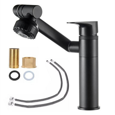 Bathroom Sink Tap Mixer 1080 Degree Rotatable Basin Taps Faucet Multifunctional from B&Q
