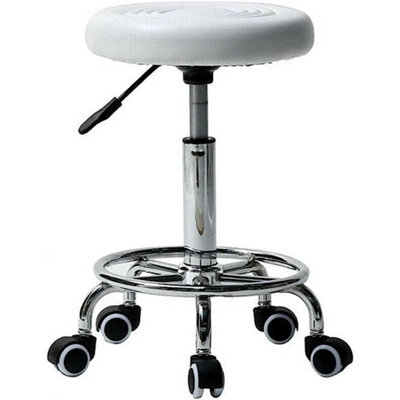 New Adjustable Swivel Beauty Salon Stool Massage Lift Hairdressing Round Chair from B&Q