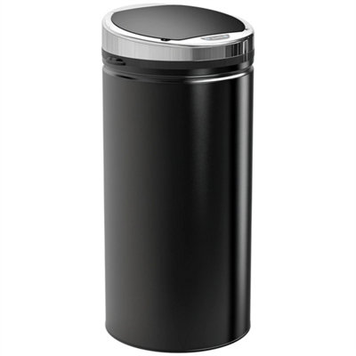Automatic Hand Sensor Dustbin Kitchen Waste Bin Rubbish Can 42L Black from B&Q