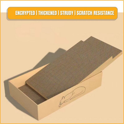 5Pc Cat Scratching Board Box Cardboard Kitten Pad Claw Scratcher Scratch Bed from B&Q