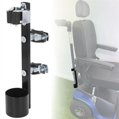 Walking Stick Crutch Support Holder Mount Stand For Mobility Scooter from B&Q