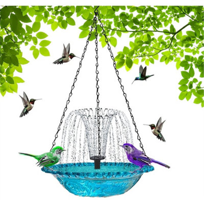 Solar Powered Bird Bath Feeder Tray Fountain For Outdoor Garden Patio from B&Q