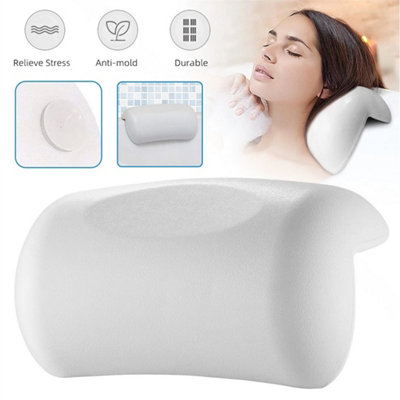 Bath Pillow Bath Cushion Hot Tub Bubble Spa Pillow With Suction Cups from B&Q