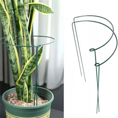 12 Inch Round Metal Plant Support Stake Peonies Hydrangea from B&Q