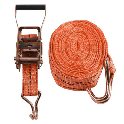 Ratchet Straps Tie Down 1000Kg Claws Lorry Lashing 4Pcs 6M from B&Q