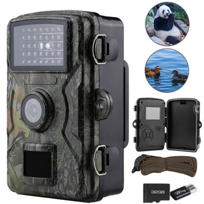 32Gb Wildlife Trail Camera 1080P Night Vision Motion Hunting from B&Q