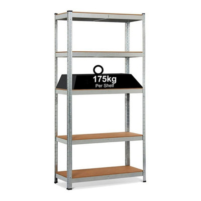  - 5 Tier Racking Shelf Heavy Duty Garage Shelving Storage Shelves Unit