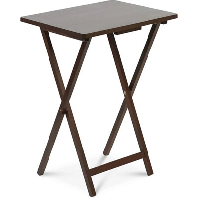 - Wooden Folding Snack Table Tv Side Laptop Coffee Tea Picnic Camping