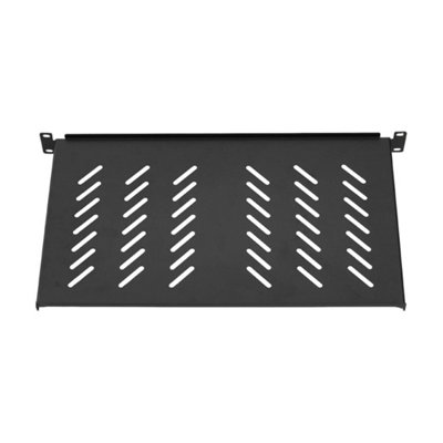 1U Server Rack Cantilever Shelf Tray For 19" Network Cabinet Black 200 mm from B&Q