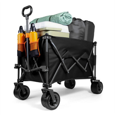 Foldable Camping Trolley 200L Festival Cart Wagon On Wheels from B&Q