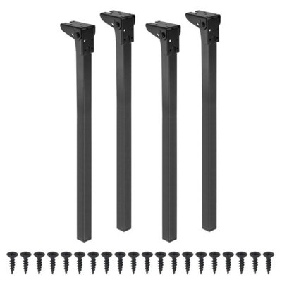 4Pcs Folding Table Leg Collapsible Table Legs For Camping Computer Table 35 Cm from B&Q