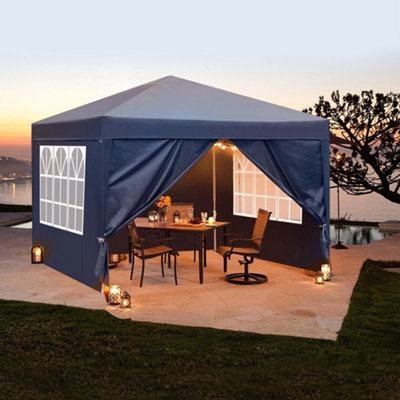  - 3X3M Gazebo With Side Pop Up Waterproof Marquee