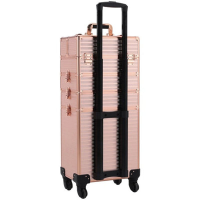  - Extra Large Vanity Makeup Beauty Cosmetic Case Trolley Box Hairdressing Storage