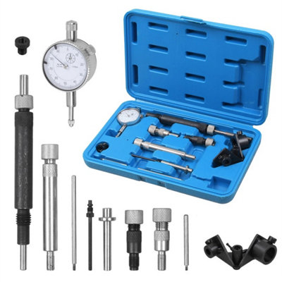 10X Diesel Fuel Injection Pump Timing Indicator Tool Dial Gauge Adapter Kit