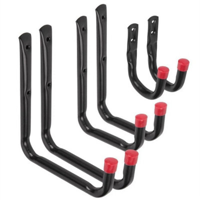 6Pcs Wall Mount Hooks Garage Ladder Bike Tools Shed Uk from B&Q
