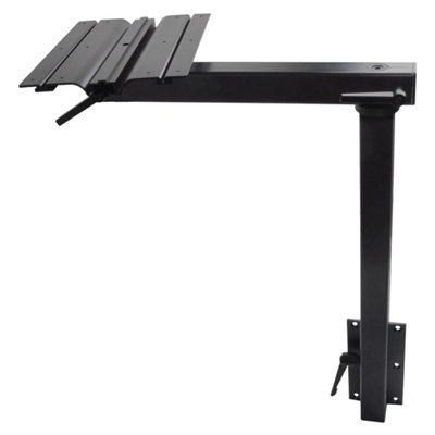 Black 360 Swivel Table Leg For Motorhome Campervan Boat from B&Q