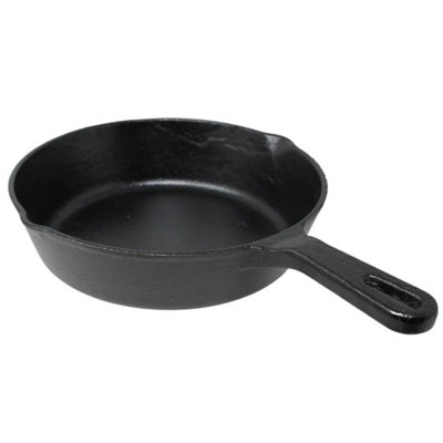 Cast Iron Frying Pan 8 Griddle Frying Pan Skillet Pan Grill Fry Cooking Seasoned from B&Q