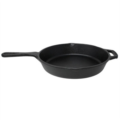Cast Iron Frying Pan 10 Griddle Frying Pan Skillet Pan Grill Fry Cooking Seasoned from B&Q