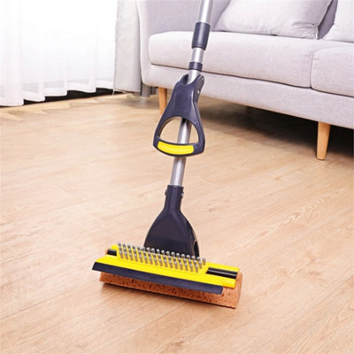 Magic Cellulose Sponge Floor Mop Bathroom Garage Cleaner W Squeegee And Brush from B&Q