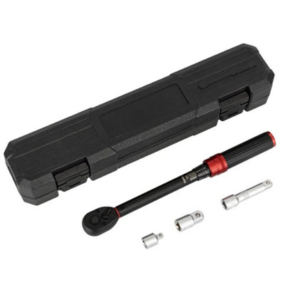  - 3/8" 10-60Nm +Bits Set (4Pcs)  Drive Motorcycle Torque Wrench Set