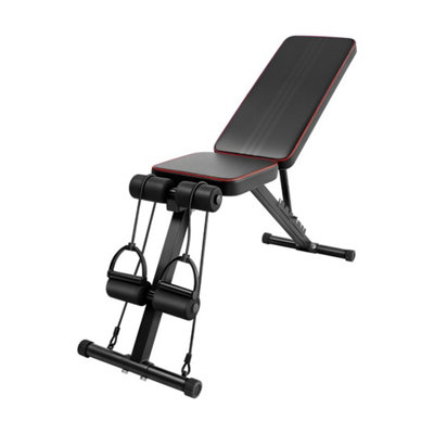  - Dayplus Adjustable Weight Bench With Leg Developer Barbell Rack For Home Gym