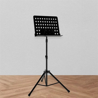 Heavy Duty Orchestral Music Stand Folding Adjustable Sheet Tripod Stand Base from B&Q